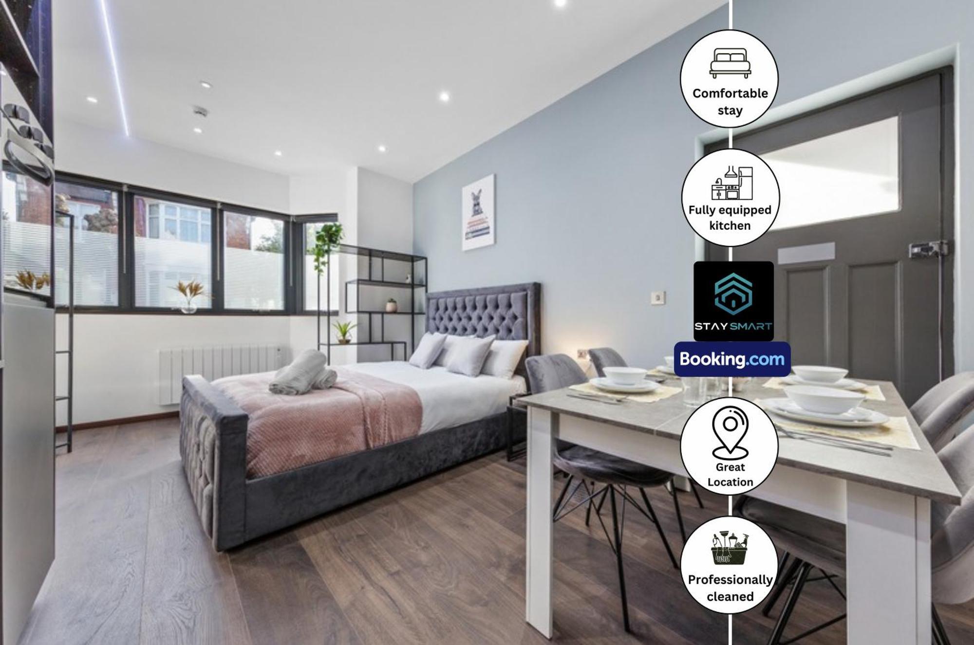 Stylish Studio Apt By Stay Smart Short Lets & Serviced Accommodation Woodstock With Free Wifi Londres Exterior foto